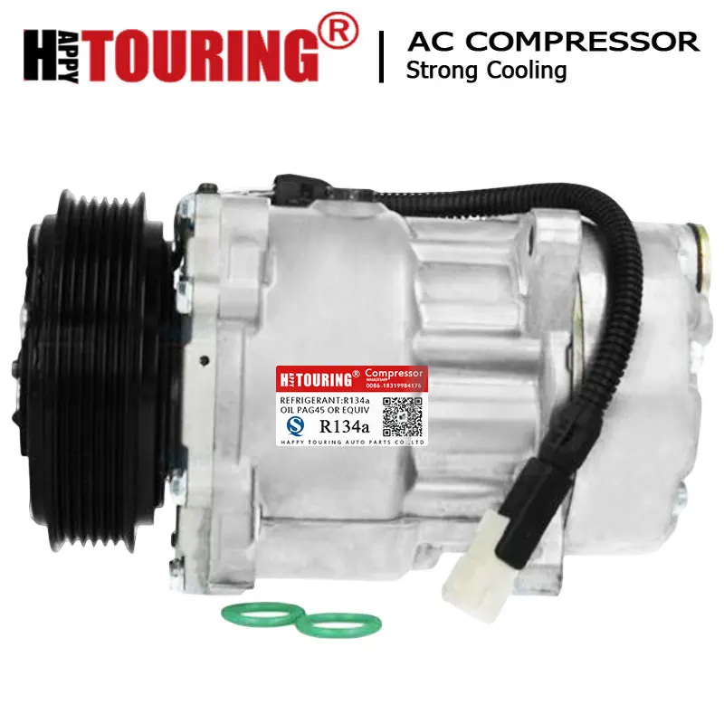 SD7V16 Compressor for CITROEN XANTIA PEUGEOT 306 406 806 EXPERT 6453FE 6453GA 6453L5 9613260680 9640486480 1106 1227 1218  1238