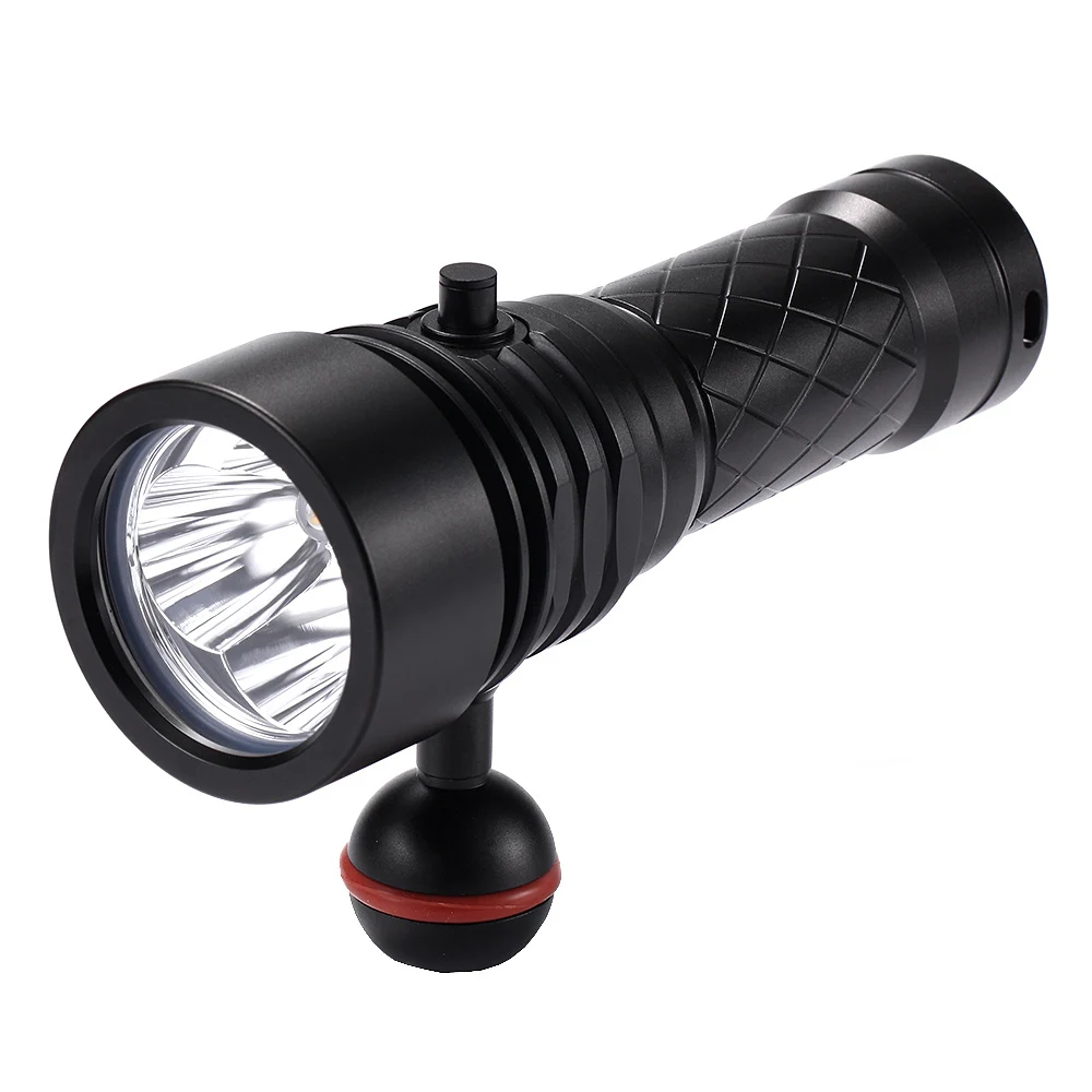 New Diving 3 Light L2 4000 LM Underwater Flashlight IP68 Waterproof Night Professional Dive Deep Sea Fishing Caving Lamp