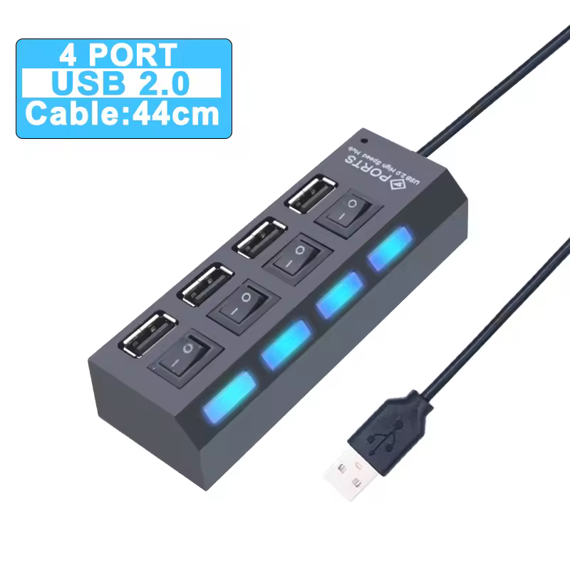 USB Hub 3.0 Hub USB 3 USB 2.0 Multi USB Splitter Power Adapter 4/7 Port Multiple Expander 2.0 with Switch for PC Accessories - Image 8