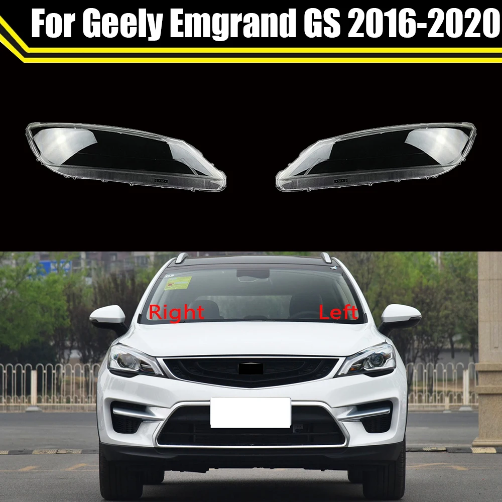 

Car Front Headlight Lens Glass Auto Shell Headlamp Lampshade Lamp Cover Lampcover For Geely Emgrand GS 2016 2017 2018 2019 2020