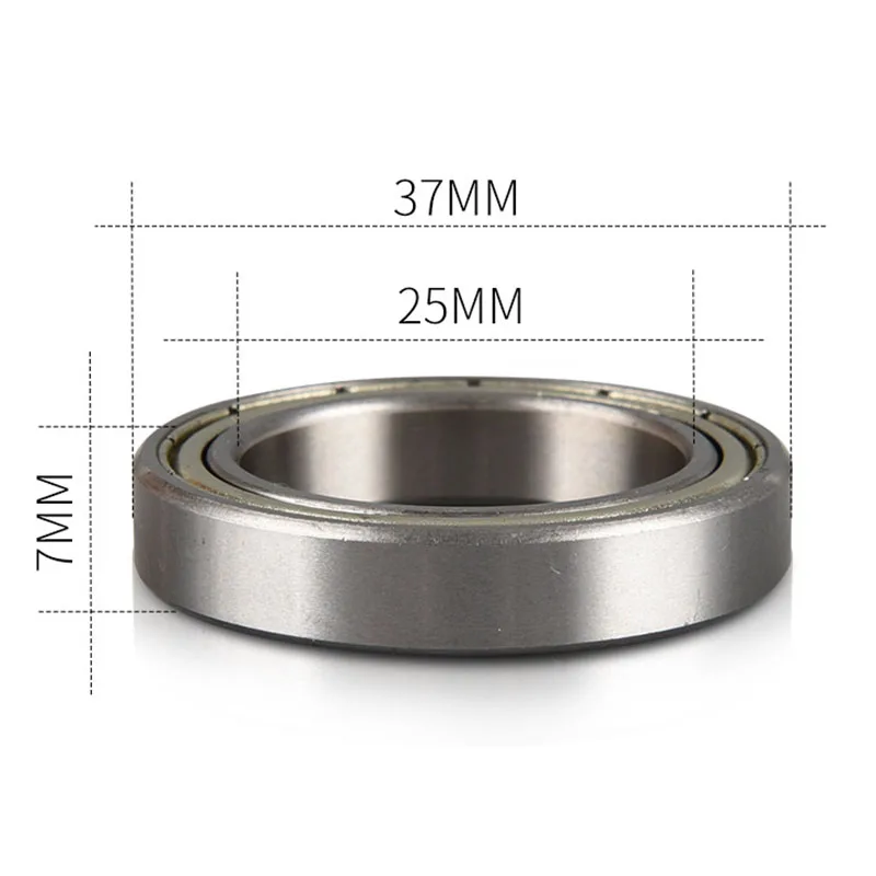 2Pcs 25*37*7MM Ball Bearing 6805ZZ Thin Wall Deep Groove Steel Bearings Load Bearing Low Noise Bike Replacement Parts