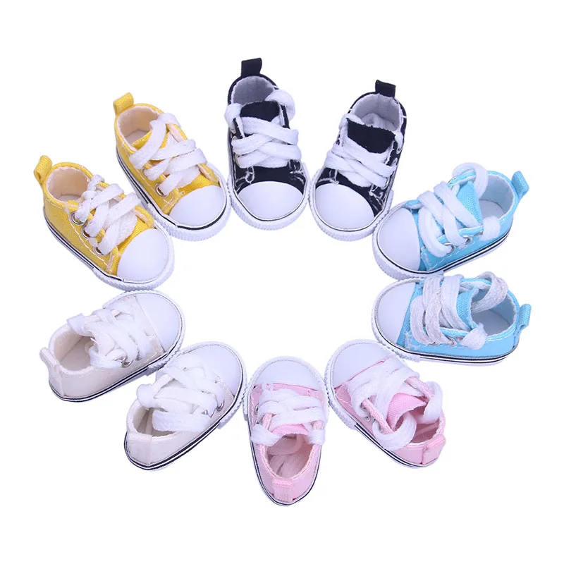 5Cm Doll Shoes 1/6 BJD Blyth Doll Accessories High Top Canvas BJD Handsome Candy Color Sneakers DIY Toy For Girls Fashion Shoes