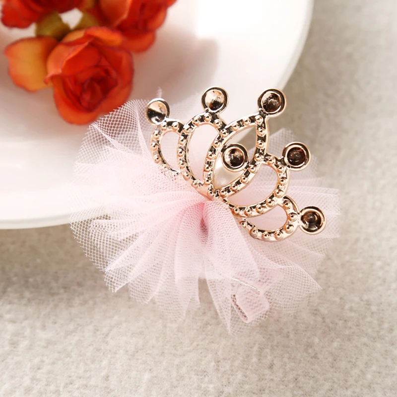 2pcs/lot Baby Girls Princess Crown Hair Clip Flower Bud Hairpins Headwear Hair Accessories