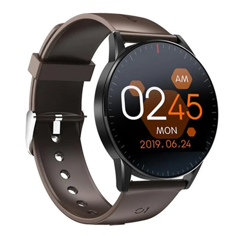 

Full Touch Screen Smart Watch Heart Rate Monitor Fitness Tracker Call Reminder Remote Camera Music Control for Cell Phones