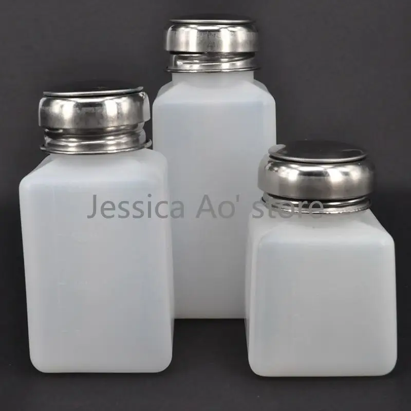 

4 6 8oz Пластик бутылка с насосом металла Кепки промышленный бутылка алкоголя коррозии воздействию кислот и щелочей бутылка для флюса