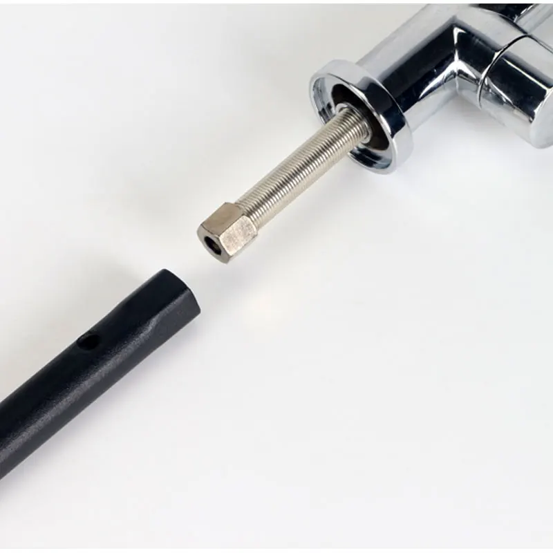 منقي مياه صنبور ذو رأس منحنية ، أداة تركيب وصيانة ، مفتاح حديدي ، M14 ، قطر 14 مللي متر ، ملحقات الحوض