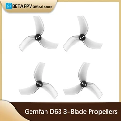 BETAFPV Gemfan D63 3-Blade Propellers 1.5mm Shaft For Beta95X V3/Beta95X V3 /pavo25Digital Version Racing Drone Propellers