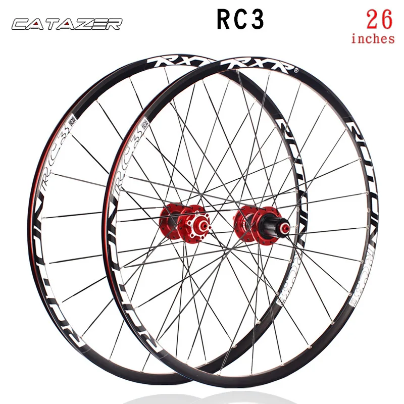 

Mountain Bike Off Road MTB Carbon Bike Wheelset 26 Inches RC3 Disc Brake 5 Bearings 7-11speed Thru Axle/QR Bicycle Wheel