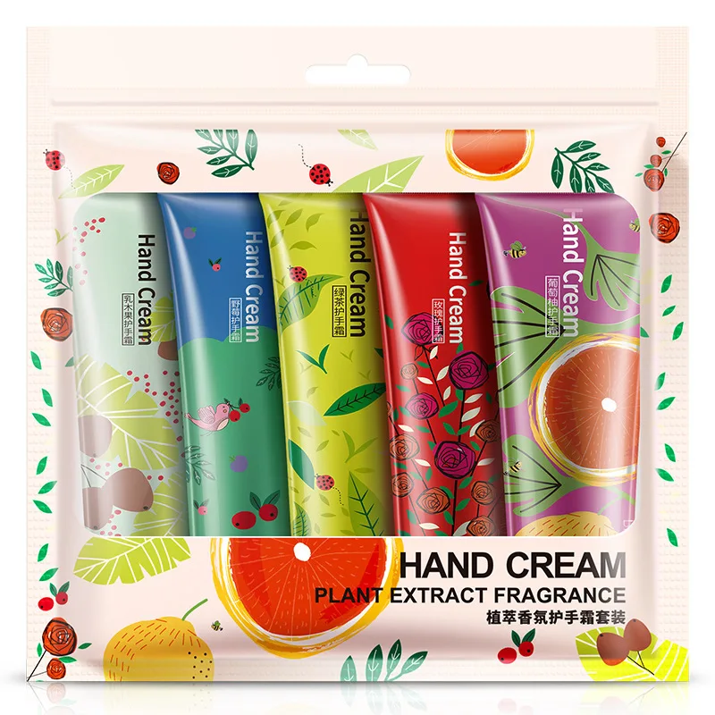 BIOAQUA Plant flavor Hand Cream Set Moisturizing Hydra Moisturizing Nourishing Anti-chapping Whitening skin care set 30g