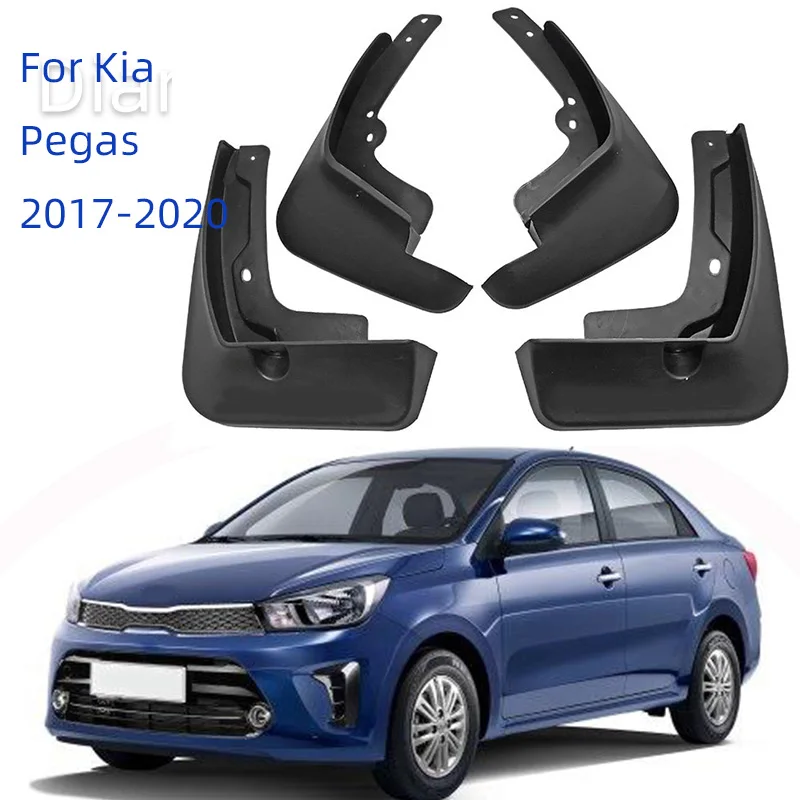 For Kia Pegas Soluto Sedan 2017-2021 Car Mudguard Anti-splash Anti-Fouling Front Rear Fender Accessories 2020 2019 2018 2017