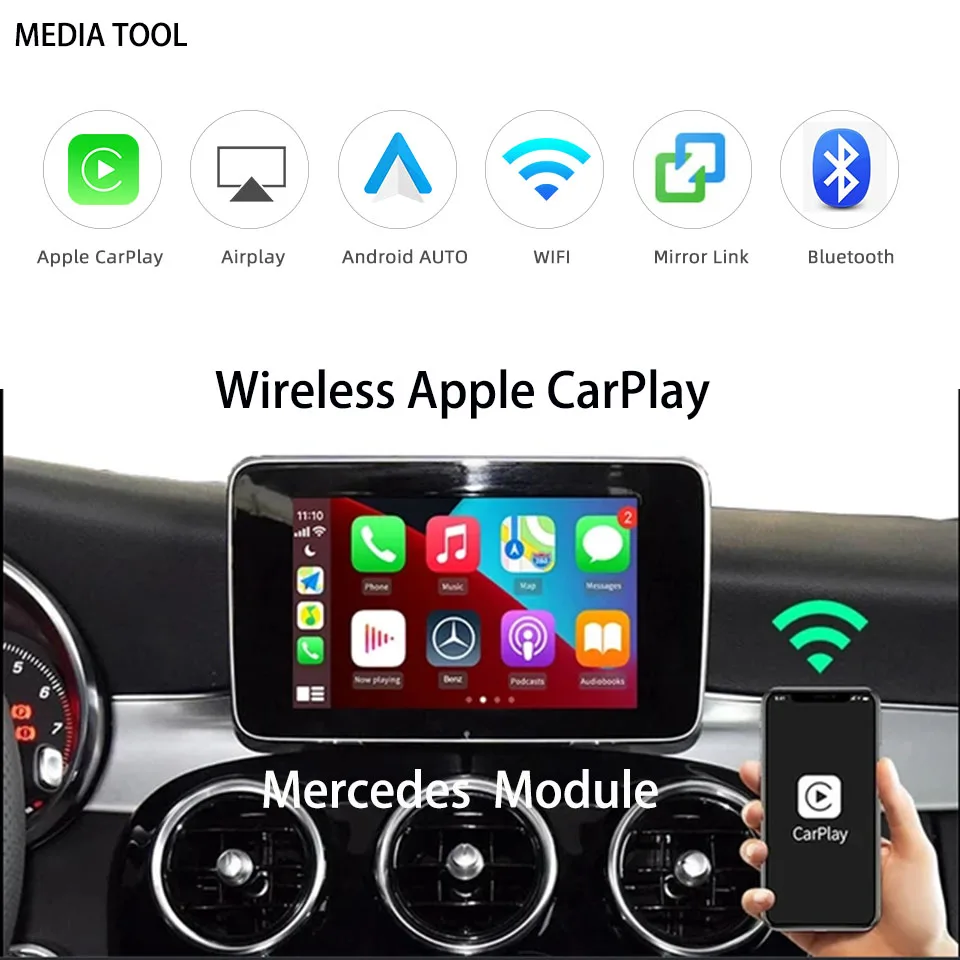 Wireless Apple CarPlay Module for Volkswagen Golf7 Touran Tiguan Teramont Passat Phideon Lamando OEM Car Radio