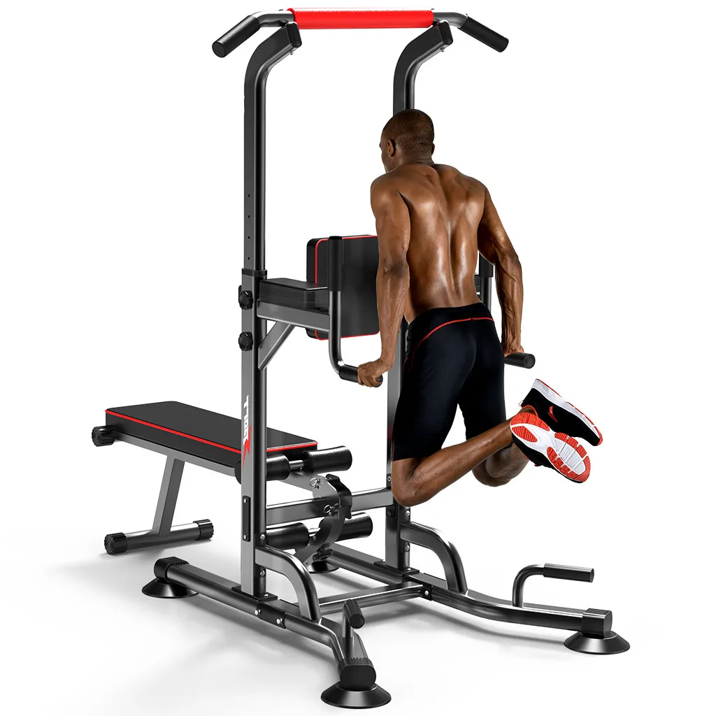 Adult Muscle Training Fitness Equipment Power Tower Dip Station Pull Up Bar Height Adjustment Horizontal Bar Pull Up Bar Indoor