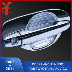 ABS Chrome Door Handle Inner Accessories For Toyota Hilux Vigo 2005 2006 2007 2008 2009 2010 2011 2012 2013 2014