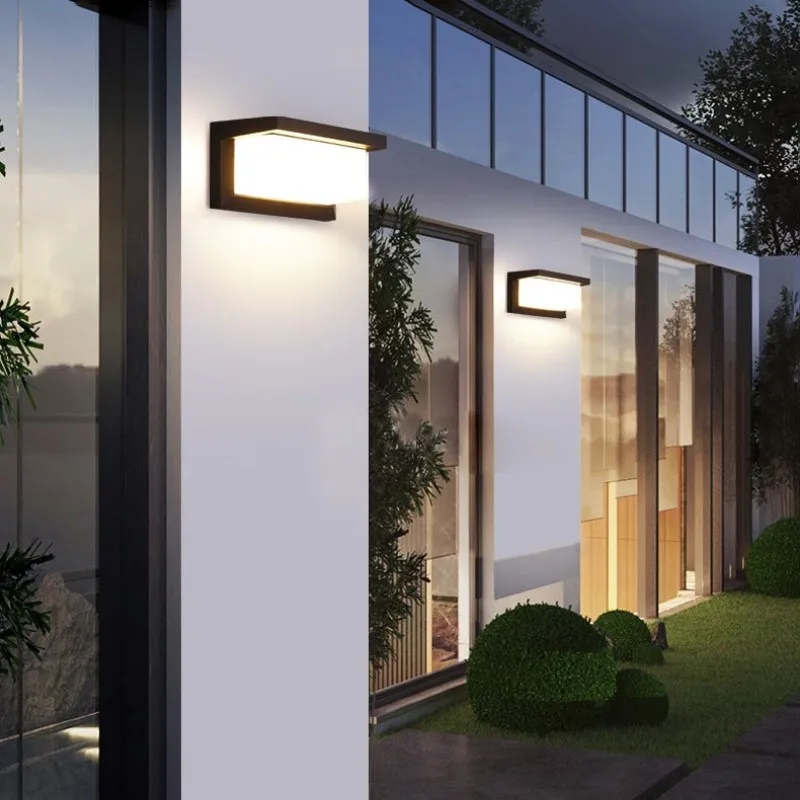 Imagem -04 - Led Outdoor Wall Light com Sensor de Movimento Lâmpada de Parede Impermeável Iluminação Exterior Varanda e Jardim Ip65