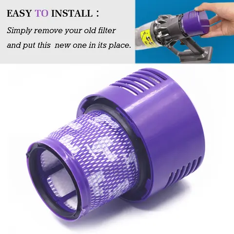 Kompatybilny z filtrem Dyson V10 Hepa SV12, zmywalny filtr, części zamienne do czyszczenia