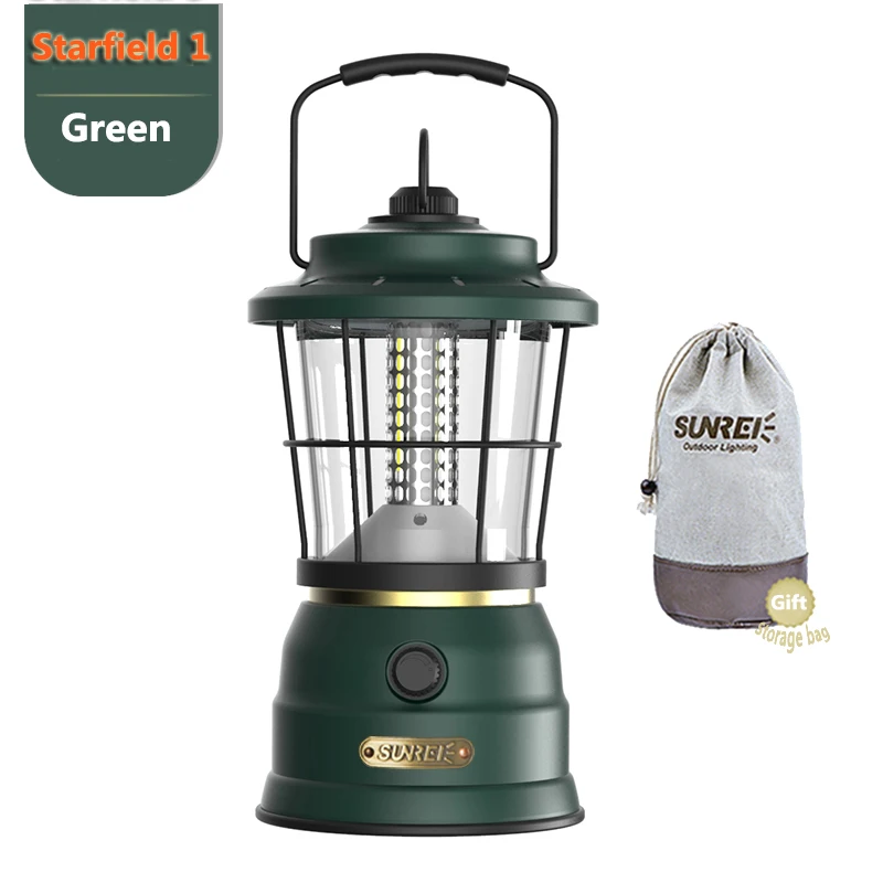 SUNREE Multifunct Camping lantern Retro Lantern Warm White 440 Lumen Battery Operated Lantern Hanging Lantern  Outdoor Lantern