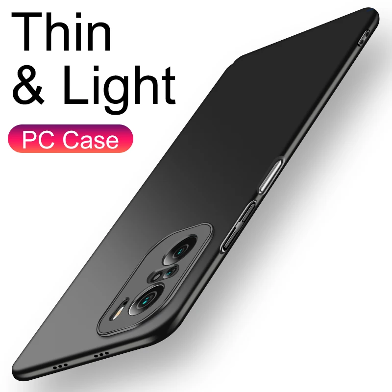 Ultra Thin Hard PC Back Cover Case For Xiaomi Mi 11 10 Ultra 10T Lite Redmi Note 10S 9S 9 9A 9C Poco X3 F3 M3 F2 Pro Matte Case