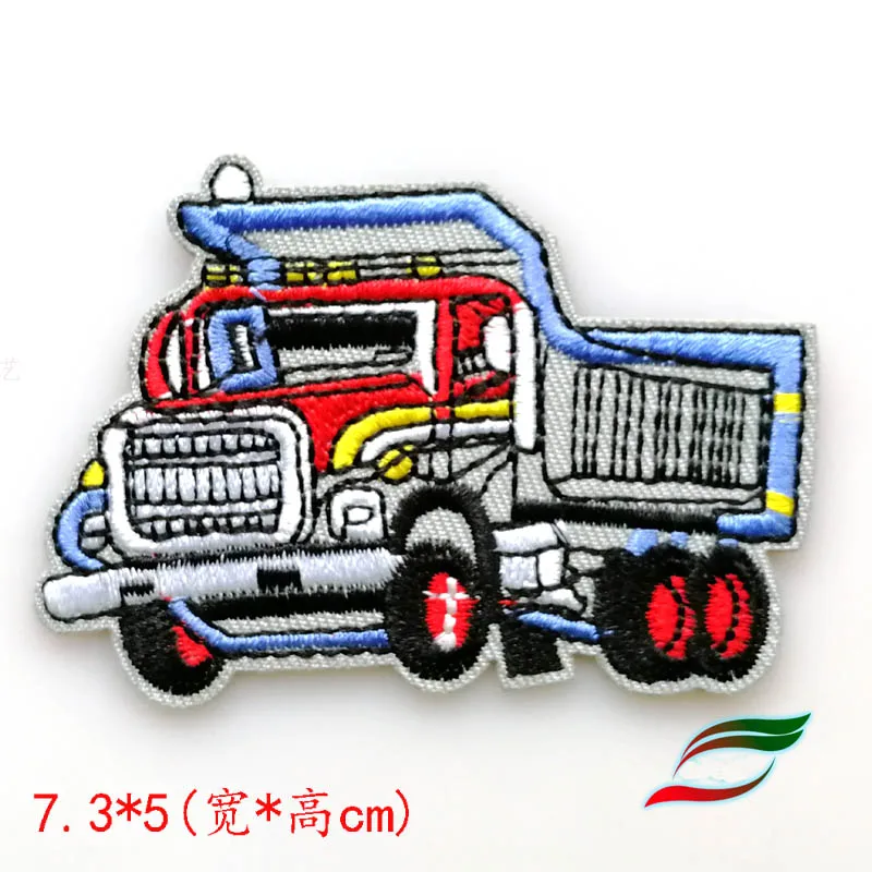 Car Excavator Construction Truck Dump Truck Children Decorative Backing Stickers Cartoon Patch Stickers Car D223