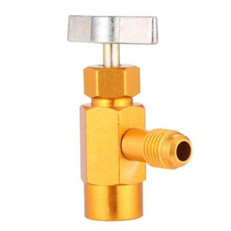 High Quality New R134A Can Tap Valve Refrigerant Dispenser Tool with Tank Adapter for 1/2 inch AC Freon Charging Hose