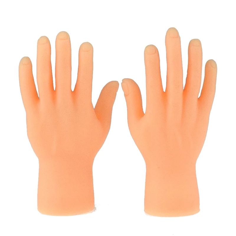 1pair Cartoon Funny Finger Hands Creative Finger Toys Small Hand Model Halloween Gift Toys Hand Finger Puppets