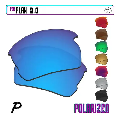 Lentes de repuesto polarizadas EZReplace para gafas de sol Oakley Flak 2.0, múltiples opciones