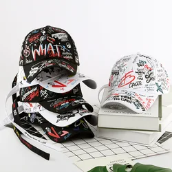 Neue Mode Graffiti Druck Baseball mütze Outdoor Baumwolle Casquatte Hut Männer Frauen Sommer mützen verstellbaren Buchstaben cool Gorra