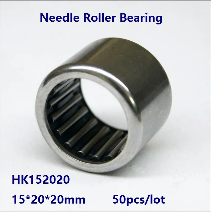 50pcs/lot HK152020  15×20×20mm Drawn Cup Type Needle Roller Bearing High quality 15*20*20 mm