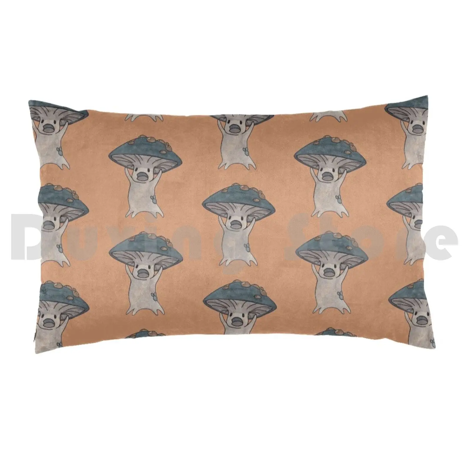 Mushroom Hollow Knight Fanart Pillow Case 20*30 Inch Mushroom Hollow Knight Fanart Green Watercolour Ink