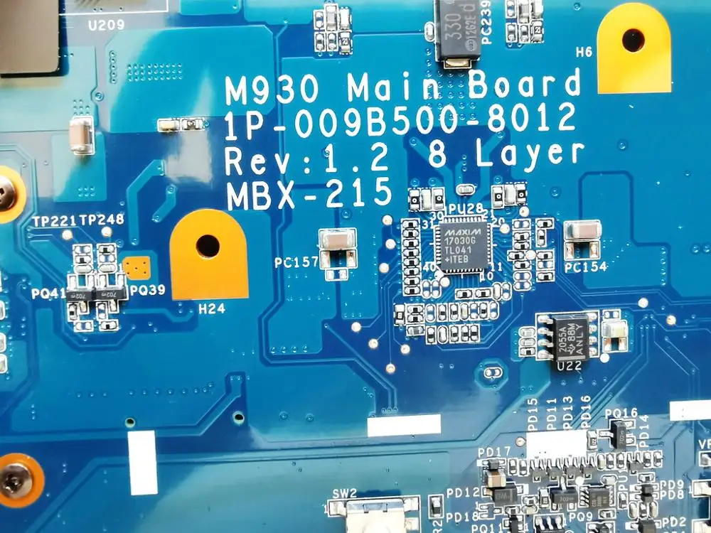 Placa base Original para ordenador portátil SONY MBX-215 MBX-215 GT330M 1GB M930 REV 1,2 A1765405C probada buen envío gratis