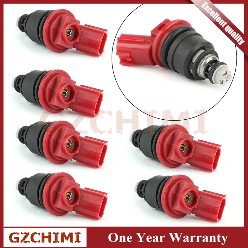 6PCS Fuel Injector Injection Nozzle 16600-96E01 16600-96E00 A46-00 For Nissan Infiniti I30 1996 1997 1998 1999