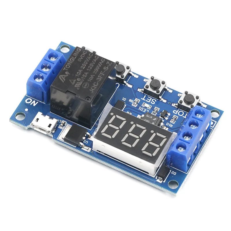 Een Relais Module Uitgesteld Power Off Losgekoppeld Trigger Vertraging Cyclus Timing Circuit Switch