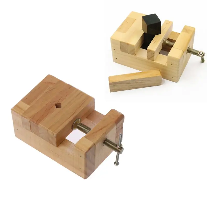 Wood Flat Vise Mini Clamp-on Bench Vise Flat Tongs Woodworking Carving Engraving