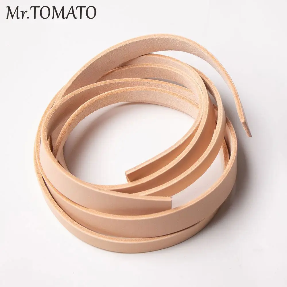 Natural Veg Tanned Leather Belt Blank Cowhide Strip Can Be Dying Handmade Genuine Leather Strip  various Widths