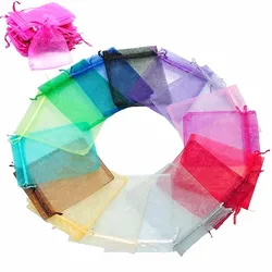 100pcs/lot 20x30cm Big Organza Bags Wedding Party Favor Gift Bag  Jewelry Packaging Bags & Pouches