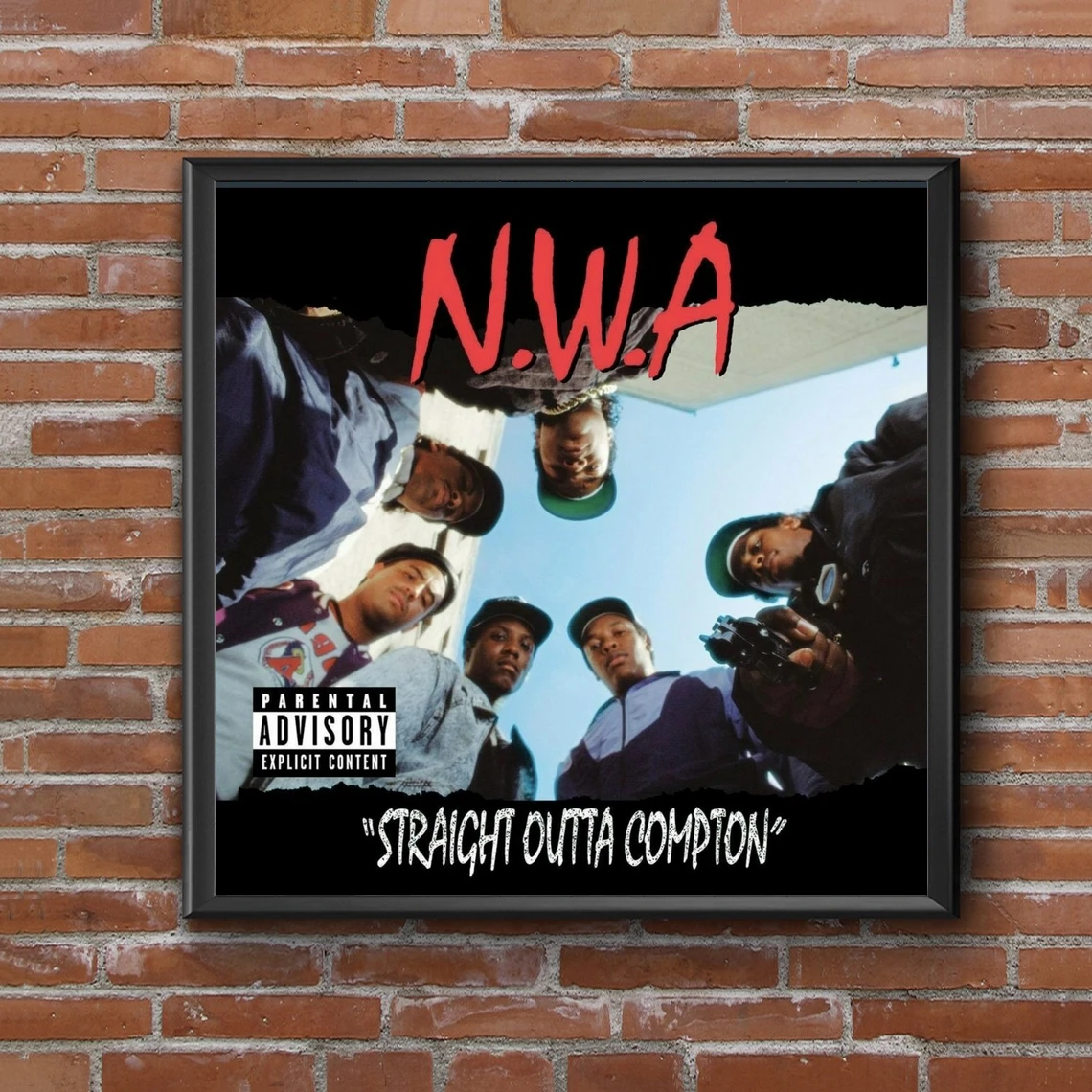 NWA Straight Outta Compton Music Album Cover Poster Music Star Singer Canvas Print Art Wall Painting Home Decoration