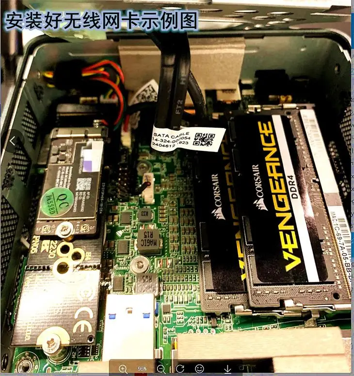 NUC8 전용 AC5G 무선 네트워크 카드 4.0, 블루투스 호환 BCM94360 M.2 NVME SSD