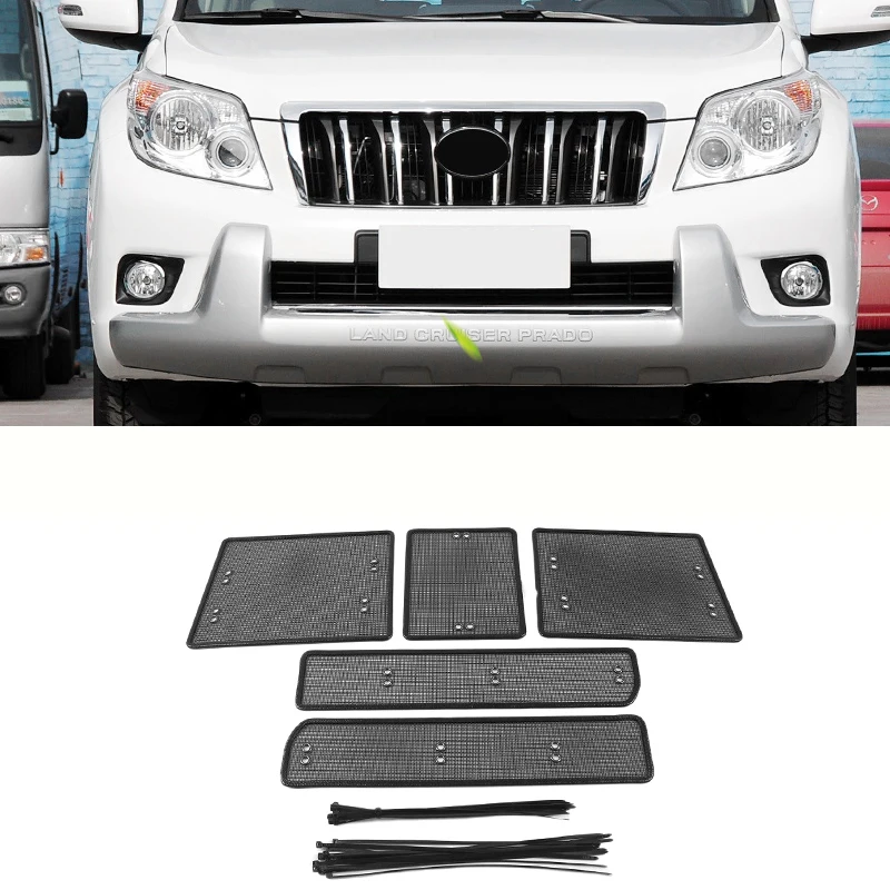 Grille Insect Screening Mesh Front Grille Net For Toyota Land Cruiser Prado 2010-2018 2019 2020 2021 FJ 150 Accessories