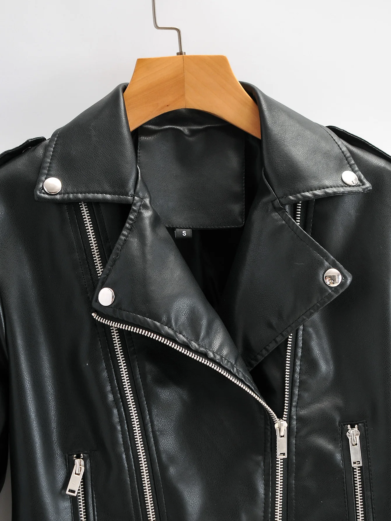 Hot Autumn Women Pu Leather Jacket Woman Zipper Belt Short Coat Female Black Punk Bomber Faux Leather Outwear Chic Coats