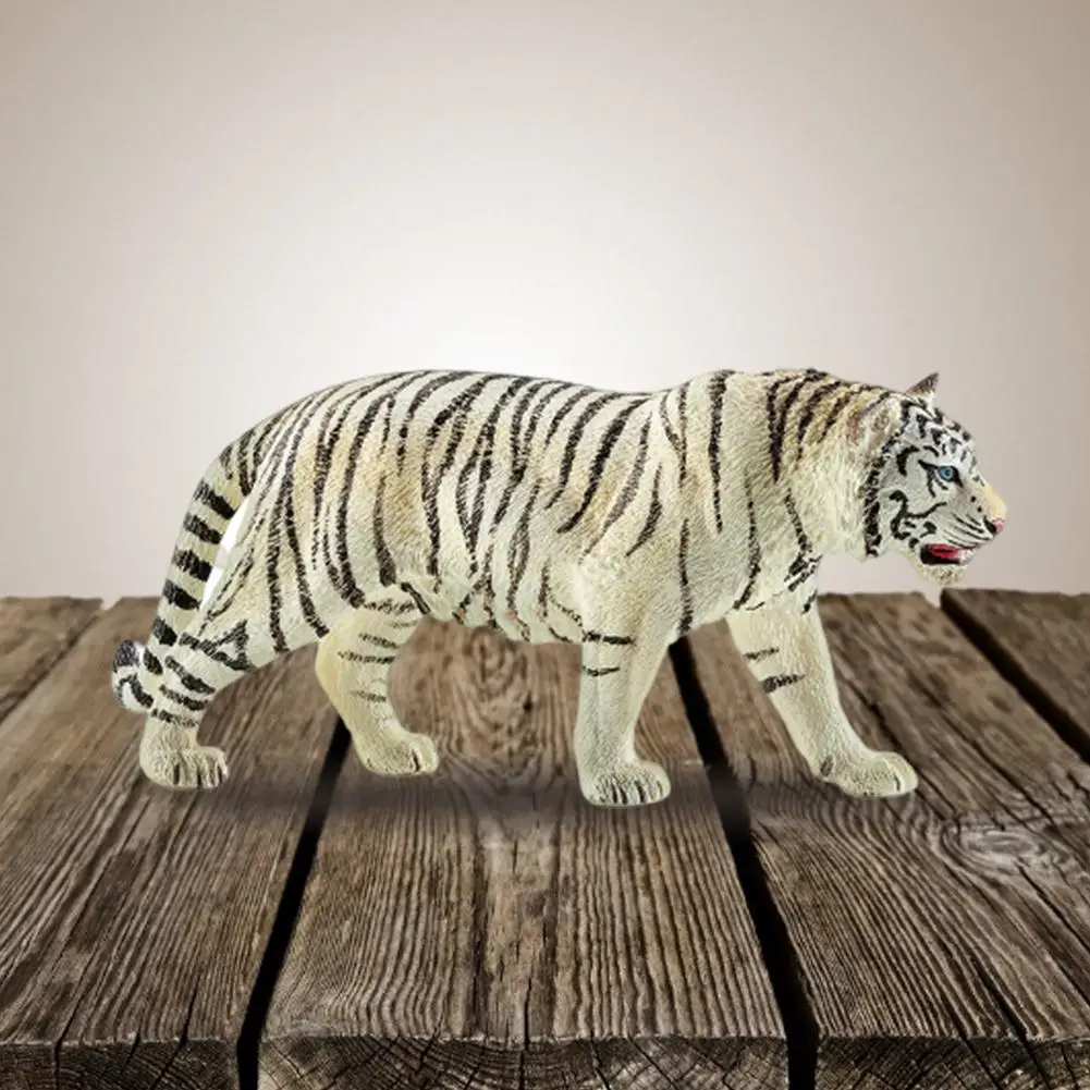 6.2inch White Tiger PVC Figures 14731 Wild Life Animal Educational Creature For Home Decoration