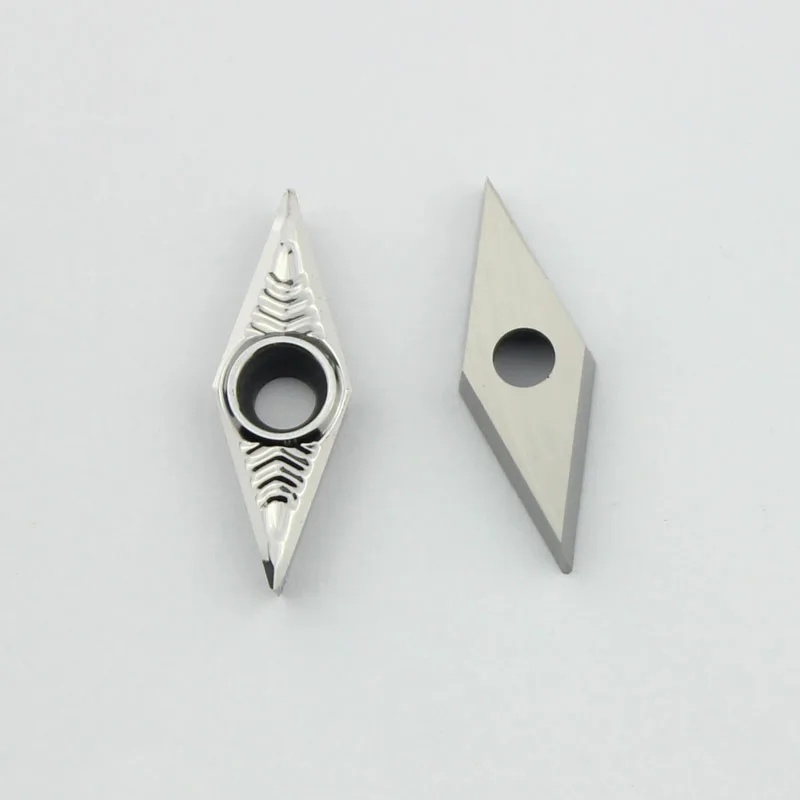 VCGT160402-AK VCGT160404 R08 R12 Enternalเครื่องกลึงโลหะเครื่องมือแทรกใบมีดหมุนตัดสำหรับอลูมิเนียม/ทองแดง/ไม้