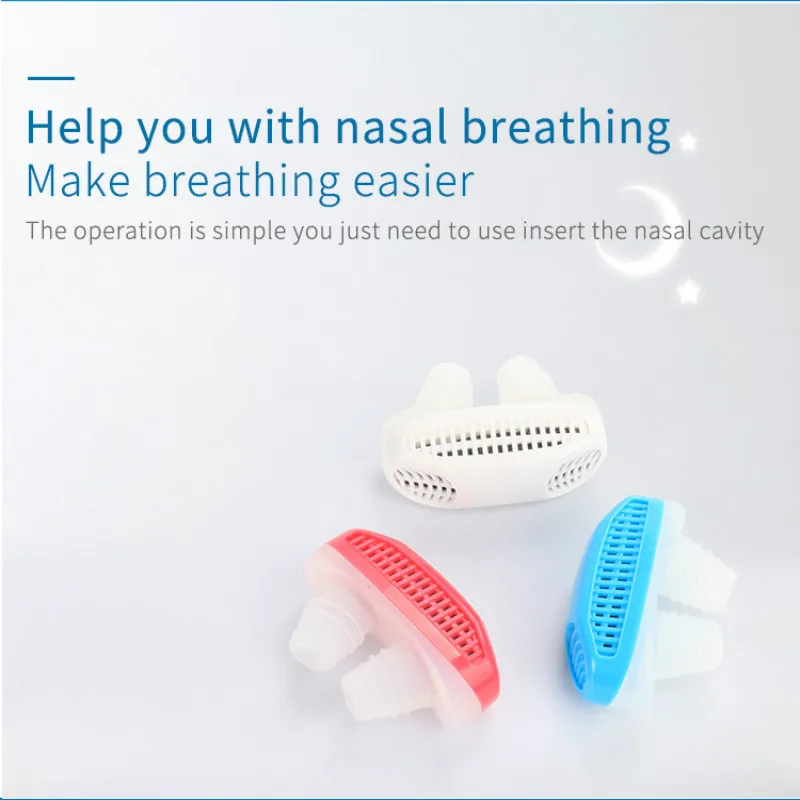 Sleeping Anti Schnarchen Nase Clip Silicone Magnetic Anti Snoring Nose Clips Breathing Stop Snore Apnea Antisnoring Clip Device