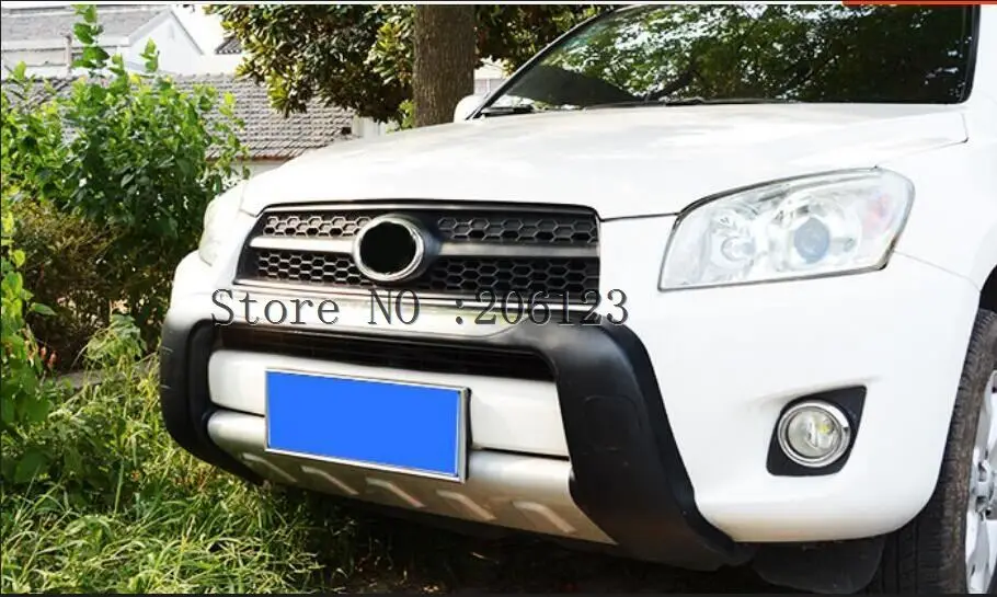 2009, 2010, 2011 for Toyota RAV4 Chrome  high quality aluminum alloy plastic bumper before and after decoration