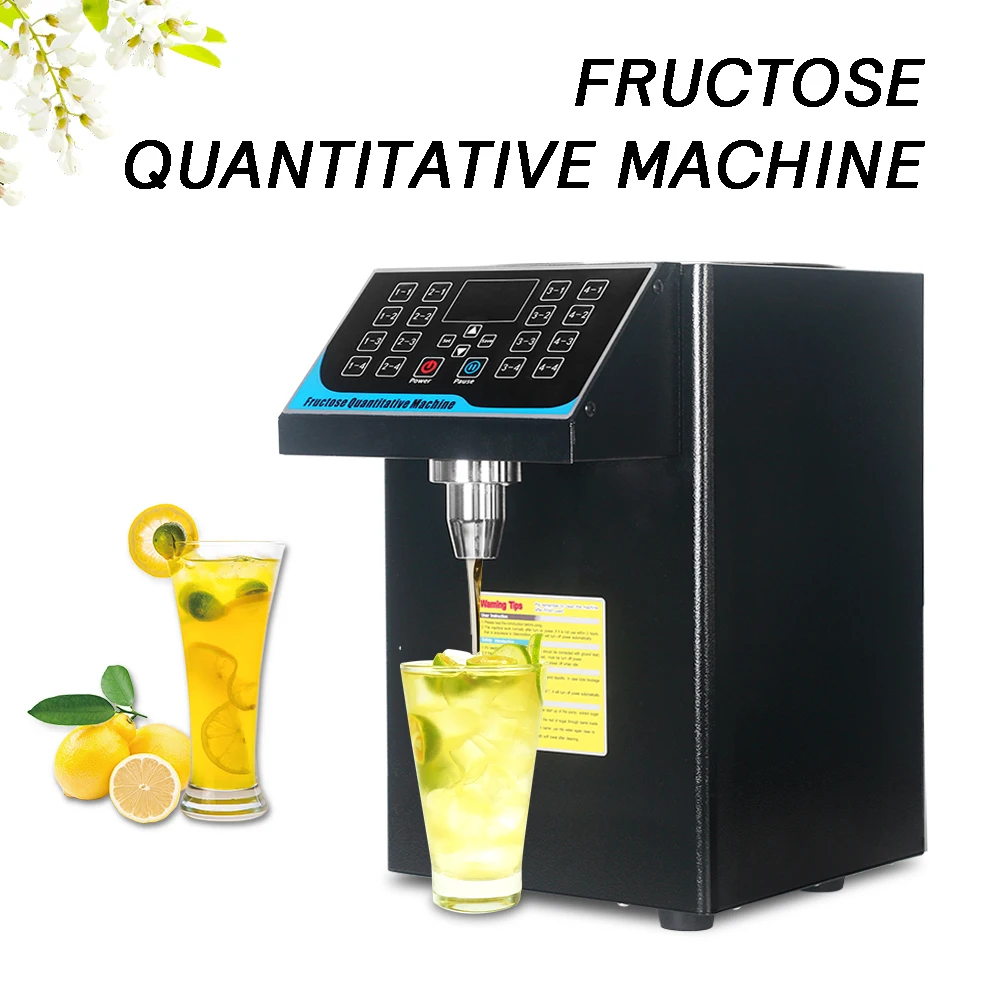 ITOP Fructose 투약 기계 자동 Fructose 디스펜서 저수준 사전 센서가있는 220V 시럽 디스펜서 검정색 스테인레스 스틸