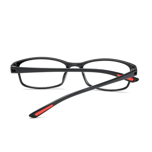 Imagen 2 del producto Gafas cuadradas con montura negra para mujer y hombre, gafas de prescripción para miopía, gafas de vista corta para estudiantes, 0-1,0-1,5 a-6,0
