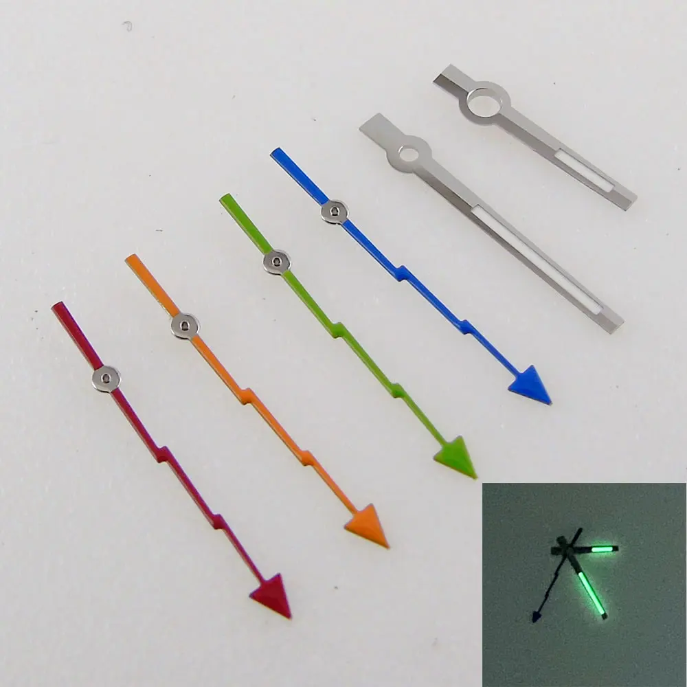 

New Orange Blue Flash Watch Needles fit NH35A NH36A 7S26 4R35 MIYOTA 8215 8205 821A MINGZHU 2813