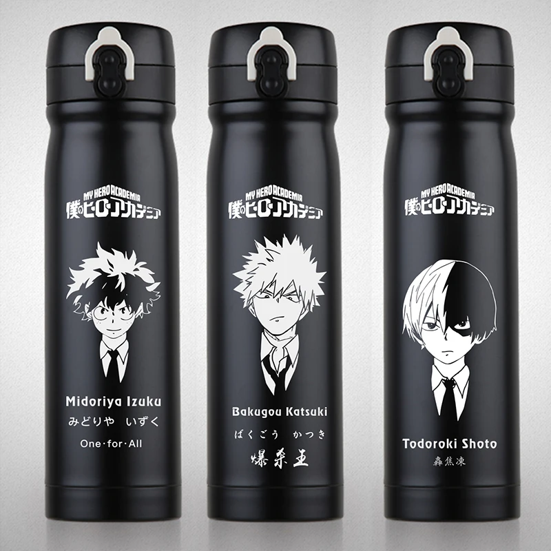 OUSSIRRO My Hero Academia Theme Thermos  Saitama Pure Color Mugs Cup Kitchen Tool Gift