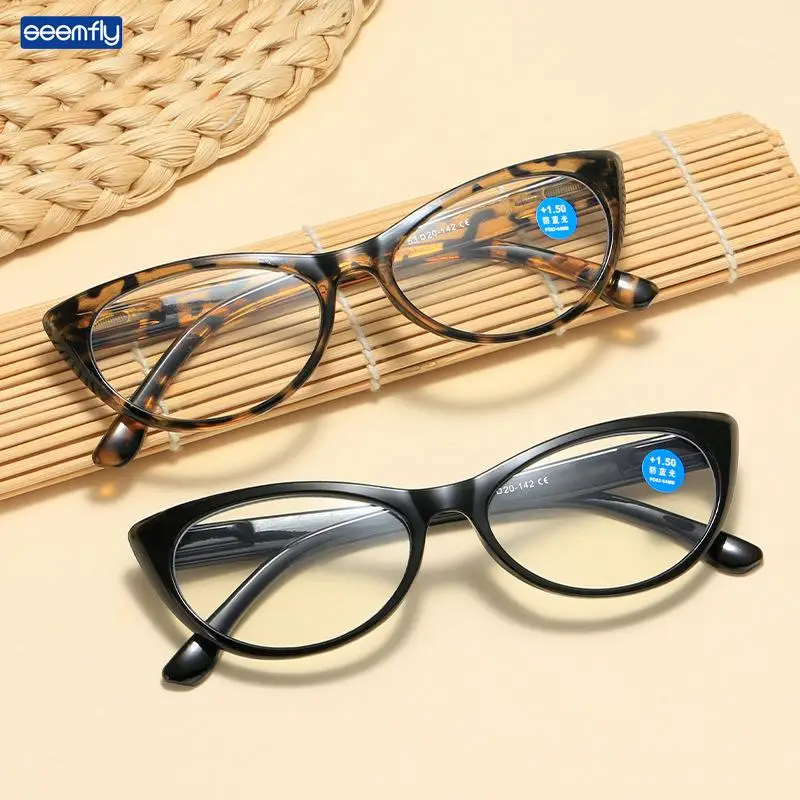 

Seemfly Clear Reading Glasses Women Presbyopic Eyeglasses Spring Leg Eyeglasses Glassware With Degree +1 +1.5 +2 +2.5 to +4