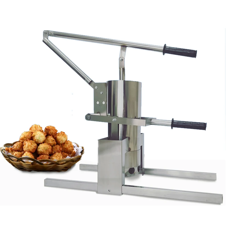 Stainless Steel Meatball Forming Machine Hand Press Meat Ball Maker Manual Beef Fish Ball Extruding Machine