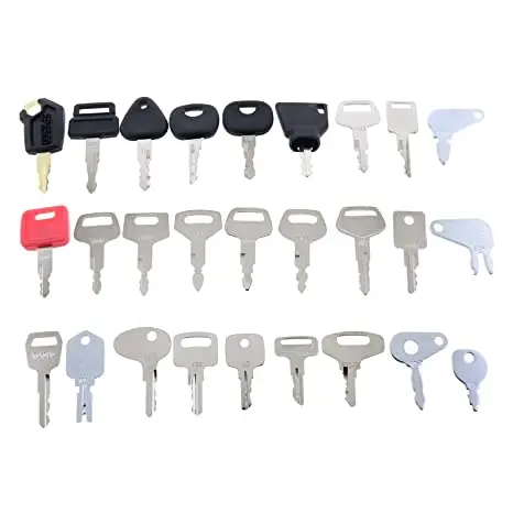 27 Heavy Equipment Construction Ignition Key Blank Set Custom Cut to fit Equipments 83353 14607 D250 9901 12343 777 787