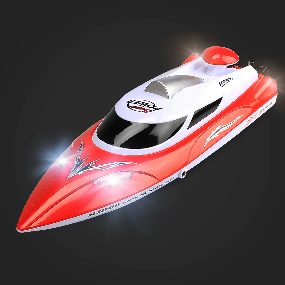 HJ806 2.4G RC High Speed Boat 35km/h Waterproof Racing Dual Motor Model Electronic Radio Control Speedboat Gifts Toys for boys